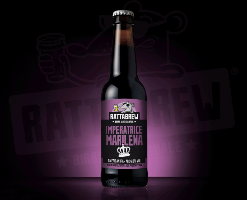 Etichetta Birra Imperatrice Marilena Rattabrew
