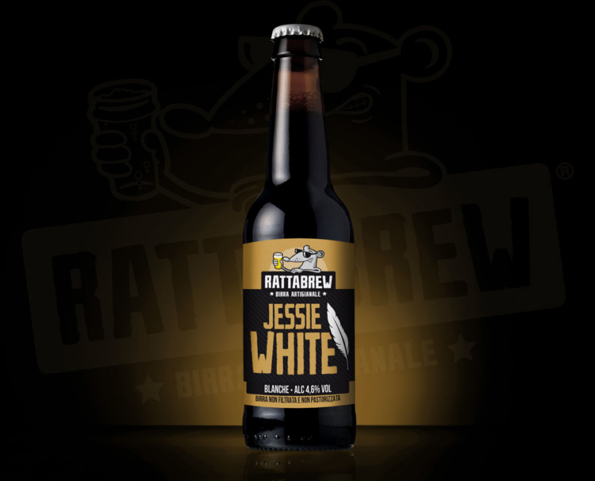Etichetta Birra Jessie White Rattabrew