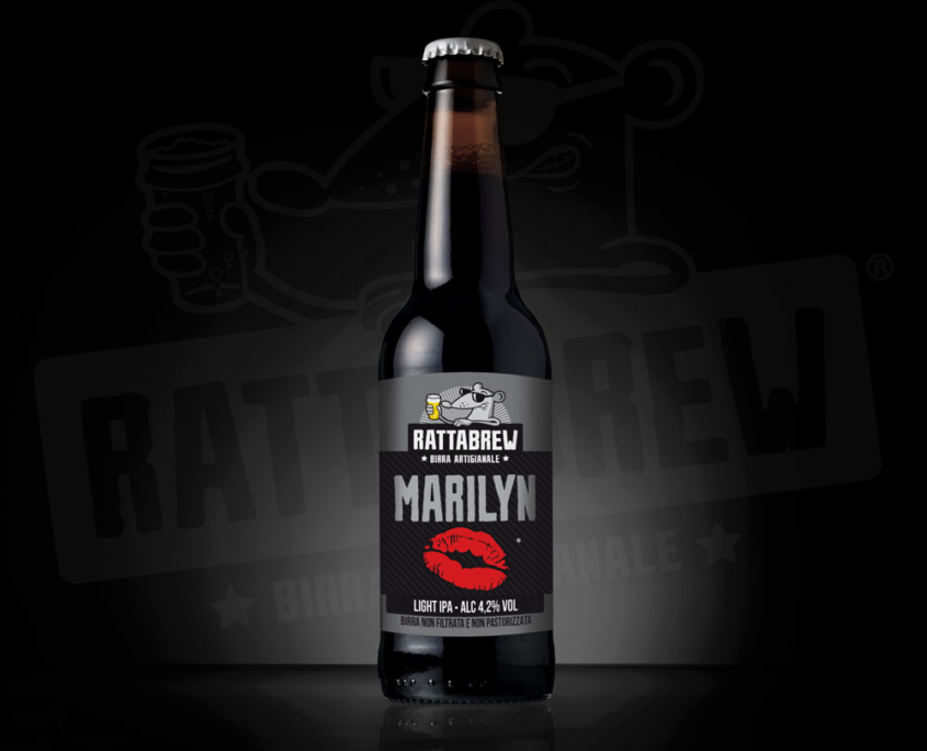 Etichetta Birra Marilyn Rattabrew